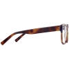 Side View Image of Francis Eyeglasses Collection, by Warby Parker Brand, in Crystal with Oak Barrel and Blue Bay Color