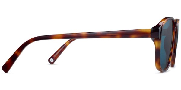 Side View Image of Hatcher Sunglasses Collection, by Warby Parker Brand, in Oak Barrel Color