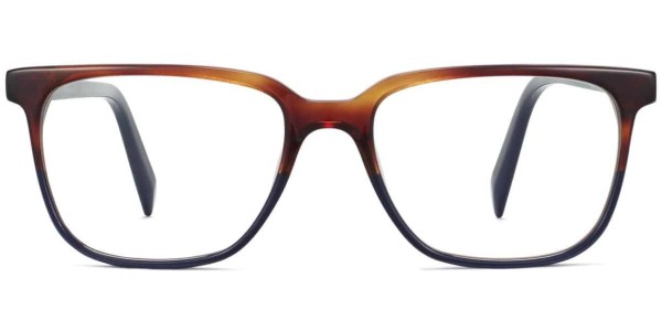 Front View Image of Hayden Eyeglasses Collection, by Warby Parker Brand, in Midnight Tortoise Fade Color