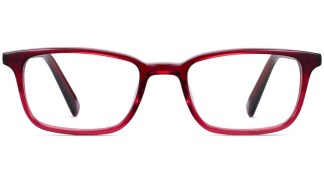 Front View Image of Oliver Eyeglasses Collection, by Warby Parker Brand, in Berry Crystal Fade Color