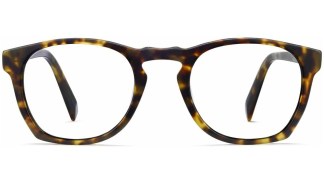 Front View Image of Topper Eyeglasses Collection, by Warby Parker Brand, in Hazelnut Tortoise Matte Color