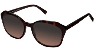 Angle View Image of Nancy Sunglasses Collection, by Warby Parker Brand, in Cognac Tortoise Color