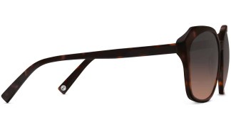 Side View Image of Nancy Sunglasses Collection, by Warby Parker Brand, in Cognac Tortoise Color
