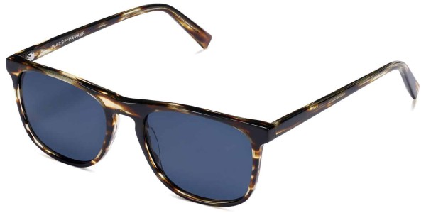 Angle View Image of Madox Sunglasses Collection, by Warby Parker Brand, in Striped Sassafras Color