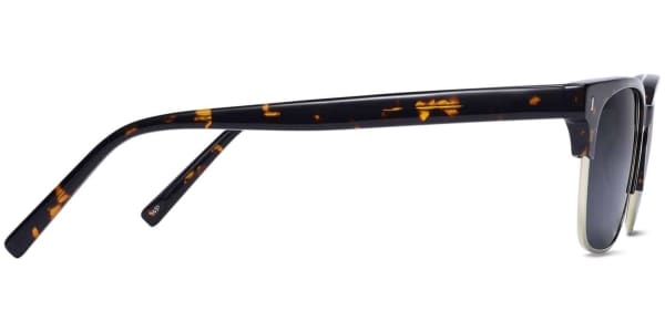 Side View Image of Ames Sunglasses Collection, by Warby Parker Brand, in Whiskey Tortoise Color