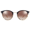 Front View Image of Faye Sunglasses Collection, by Warby Parker Brand, in Layered Onyx Tortoise with Polished Gold Color