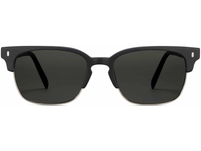Front View Image of Ames Sunglasses Collection, by Warby Parker Brand, in Black Matte Color