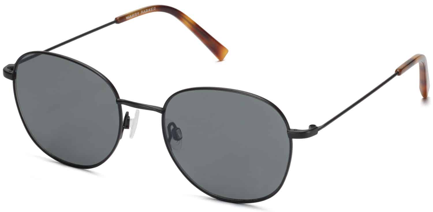 Angle View Image of Cyrus Sunglasses Collection, by Warby Parker Brand, in Brushed Ink Color Angle View Image of Cyrus Sunglasses Collection, by Warby Parker Brand, in Brushed Ink Color
