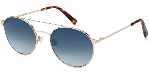 Angle View Image of Fisher Sunglasses Collection, by Warby Parker Brand, in Polished Gold Color