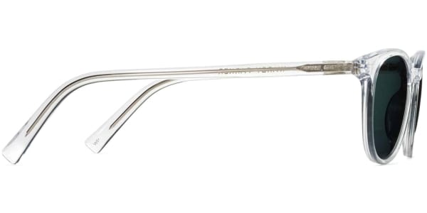Side View Image of Durand Sunglasses Collection, by Warby Parker Brand, in Crystal Color