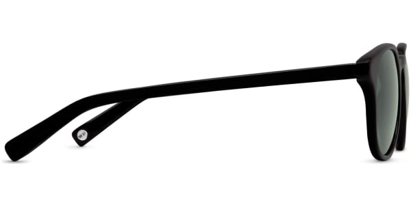 Side View Image of Downing Sunglasses Collection, by Warby Parker Brand, in Jet Black Color