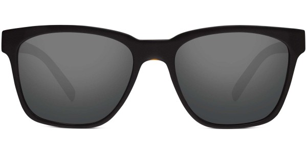Front View Image of Barkley Sunglasses Collection, by Warby Parker Brand, in Black Matte Eclipse Color