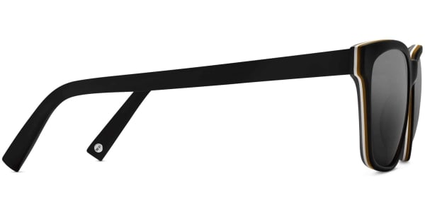 Side View Image of Barkley Sunglasses Collection, by Warby Parker Brand, in Black Matte Eclipse Color