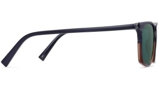 Side View Image of Fletcher Sunglasses Collection, by Warby Parker Brand, in Antique Shale Fade Color
