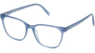 Angle View Image of Esme Eyeglasses Collection, by Warby Parker Brand, in Blue Thistle Color