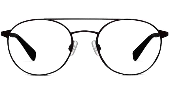 Front View Image of Fisher Eyeglasses Collection, by Warby Parker Brand, in Brushed Ink Color