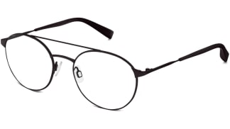Angle View Image of Fisher Eyeglasses Collection, by Warby Parker Brand, in Brushed Ink Color