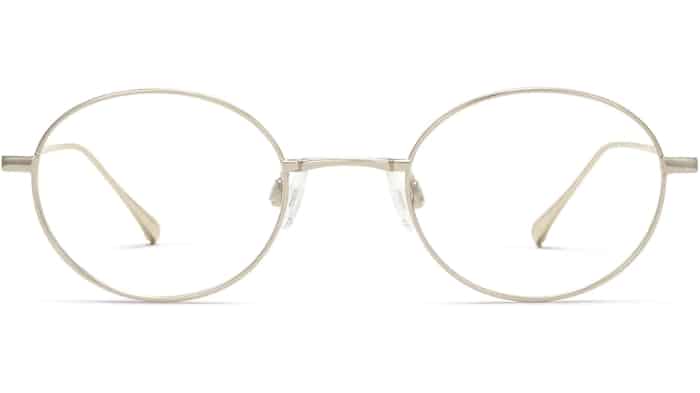 Front View Image of Hammett Eyeglasses Collection, by Warby Parker Brand, in Polished Gold Color