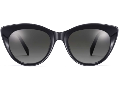 Front View Image of Leta Sunglasses Collection, by Warby Parker Brand, in Jet Black Color