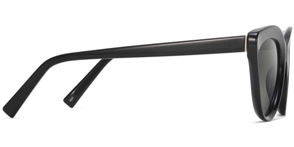 Side View Image of Leta Sunglasses Collection, by Warby Parker Brand, in Jet Black Color
