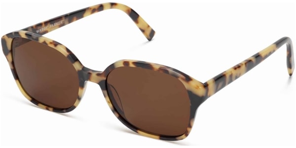 Angle View Image of Lila Sunglasses Collection, by Warby Parker Brand, in Marzipan Tortoise Color