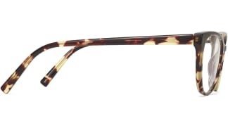 Side View Image of Shea Eyeglasses Collection, by Warby Parker Brand, in Burnt Lemon Tortoise Color
