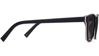 Side View Image of Topper Sunglasses Collection, by Warby Parker Brand, in Black Matte Eclipse Color