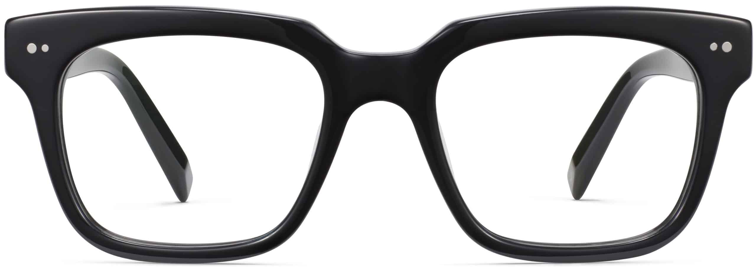 Front View Image of Winston Eyeglasses Collection, by Warby Parker Brand, in Jet Black Color