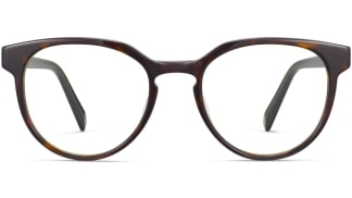 Front View Image of Wright Eyeglasses Collection, by Warby Parker Brand, in Cognac Tortoise Color