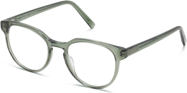 Angle View Image of Wright Eyeglasses Collection, by Warby Parker Brand, in Rosemary Crystal Color