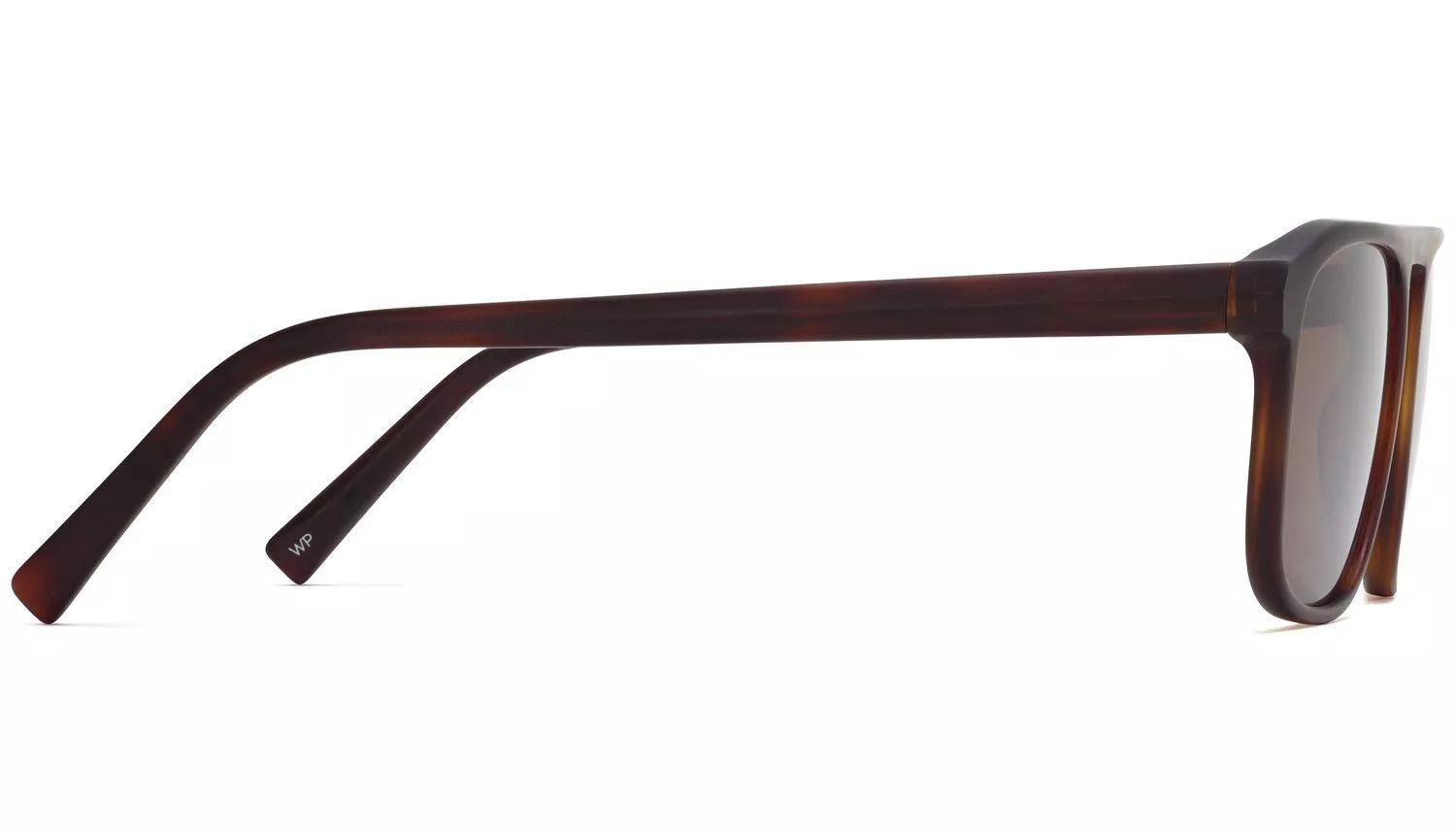 Side View Image of Lyon Sunglasses Collection, by Warby Parker Brand, in Rye Tortoise Matte Color