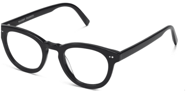 Angle View Image of Ainsley Eyeglasses Collection, by Warby Parker Brand, in Jet Black Color