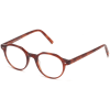 Angle View Image of Begley Eyeglasses Collection, by Warby Parker Brand, in Amber Tortoise Color