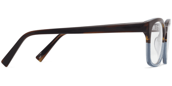 Side View Image of Berman Eyeglasses Collection, by Warby Parker Brand, in Eastern Bluebird Fade Color
