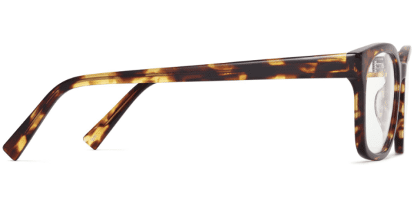 Side View Image of Berman Eyeglasses Collection, by Warby Parker Brand, in Root Beer Color