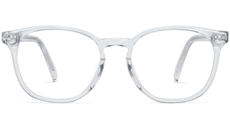 Front View Image of Carlton Eyeglasses Collection, by Warby Parker Brand, in Crystal Color