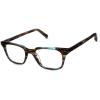 Angle View Image of Clark Eyeglasses Collection, by Warby Parker Brand, in Blue Marblewood Color