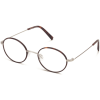 Angle View Image of Collins Eyeglasses Collection, by Warby Parker Brand, in Red Canyon Matte with Polished Gold Color