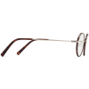 Side View Image of Collins Eyeglasses Collection, by Warby Parker Brand, in Red Canyon Matte with Polished Gold Color