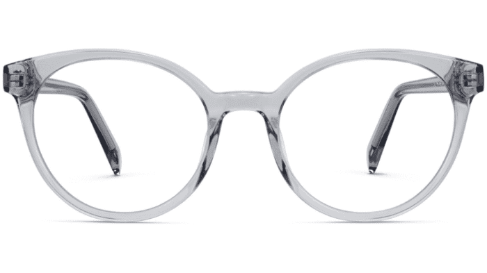 Front View Image of Delphine Eyeglasses Collection, by Warby Parker Brand, in Sea Glass Grey Color