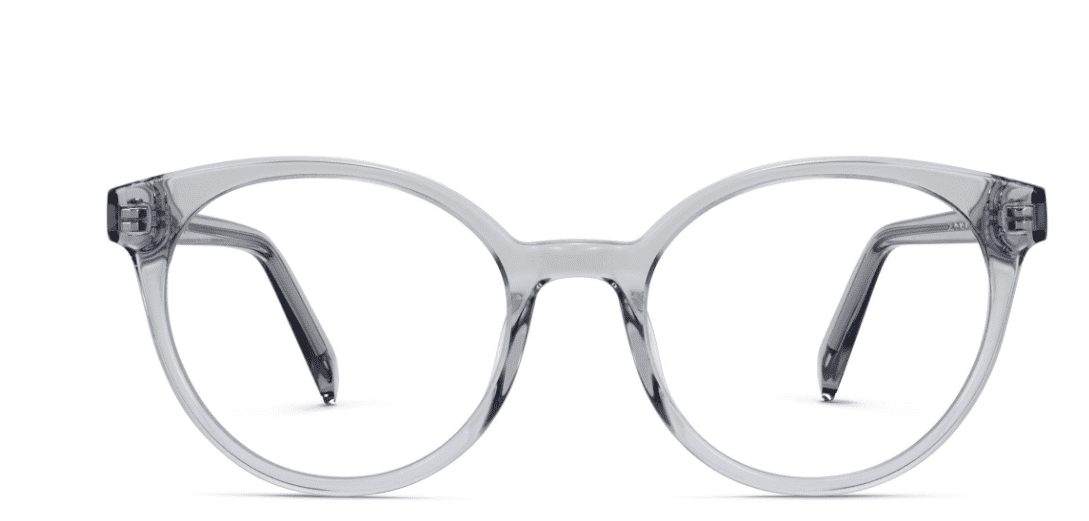 Front View Image of Delphine Eyeglasses Collection, by Warby Parker Brand, in Sea Glass Grey Color
