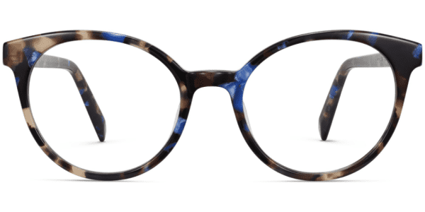 Front View Image of Delphine Eyeglasses Collection, by Warby Parker Brand, in Tanzanite Tortoise Color
