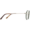 Side View Image of Duncan Eyeglasses Collection, by Warby Parker Brand, in Forest Green with Polished Gold Color