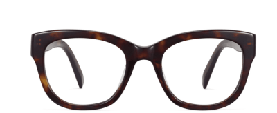 Front View Image of Tatum Eyeglasses Collection, by Warby Parker Brand, in Cognac Tortoise Color