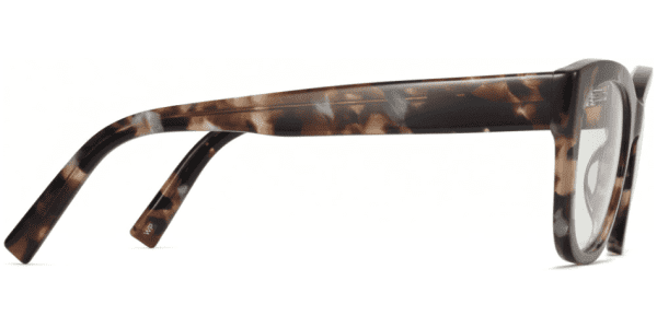 Side View Image of Tatum Eyeglasses Collection, by Warby Parker Brand, in Smoky Pearl Tortoise Color