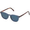 Angle View Image of Toddy Sunglasses Collection, by Warby Parker Brand, in Azure Crystal with Oak Barrel Color