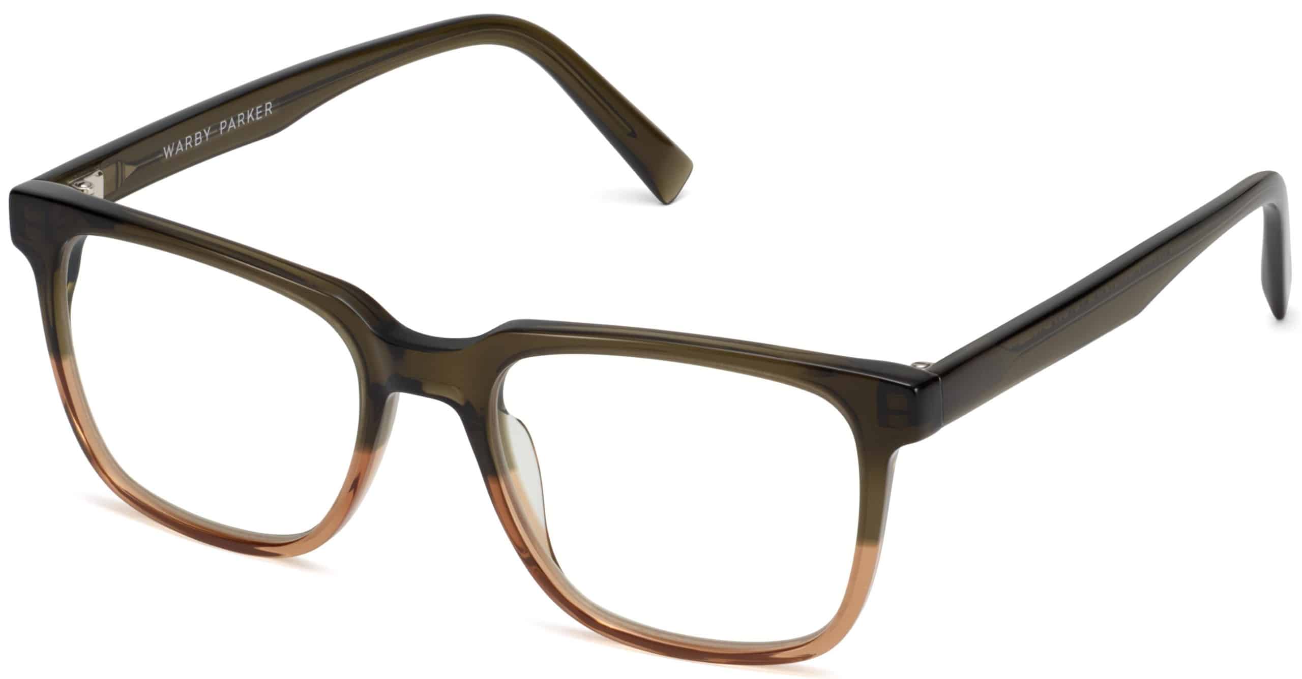 Angle View Image of Chamberlain Eyeglasses Collection, by Warby Parker Brand, in Cactus Fade Color