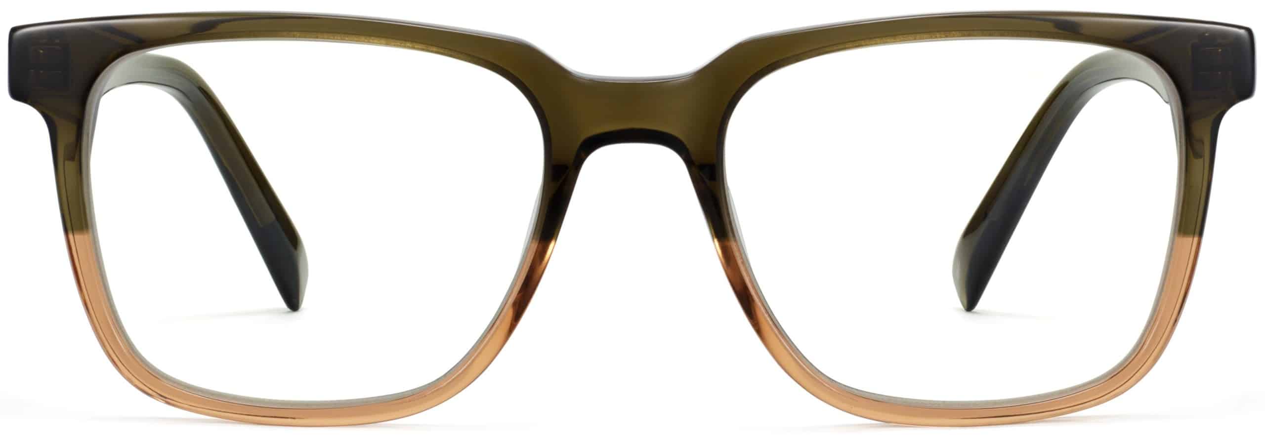 Front View Image of Chamberlain Eyeglasses Collection, by Warby Parker Brand, in Cactus Fade Color