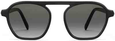 Front View Image of Dorian Sunglasses Collection, by Warby Parker Brand, in Ebone fog Eclipse Color
