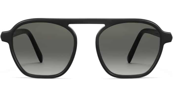 Front View Image of Dorian Sunglasses Collection, by Warby Parker Brand, in Ebone fog Eclipse Color